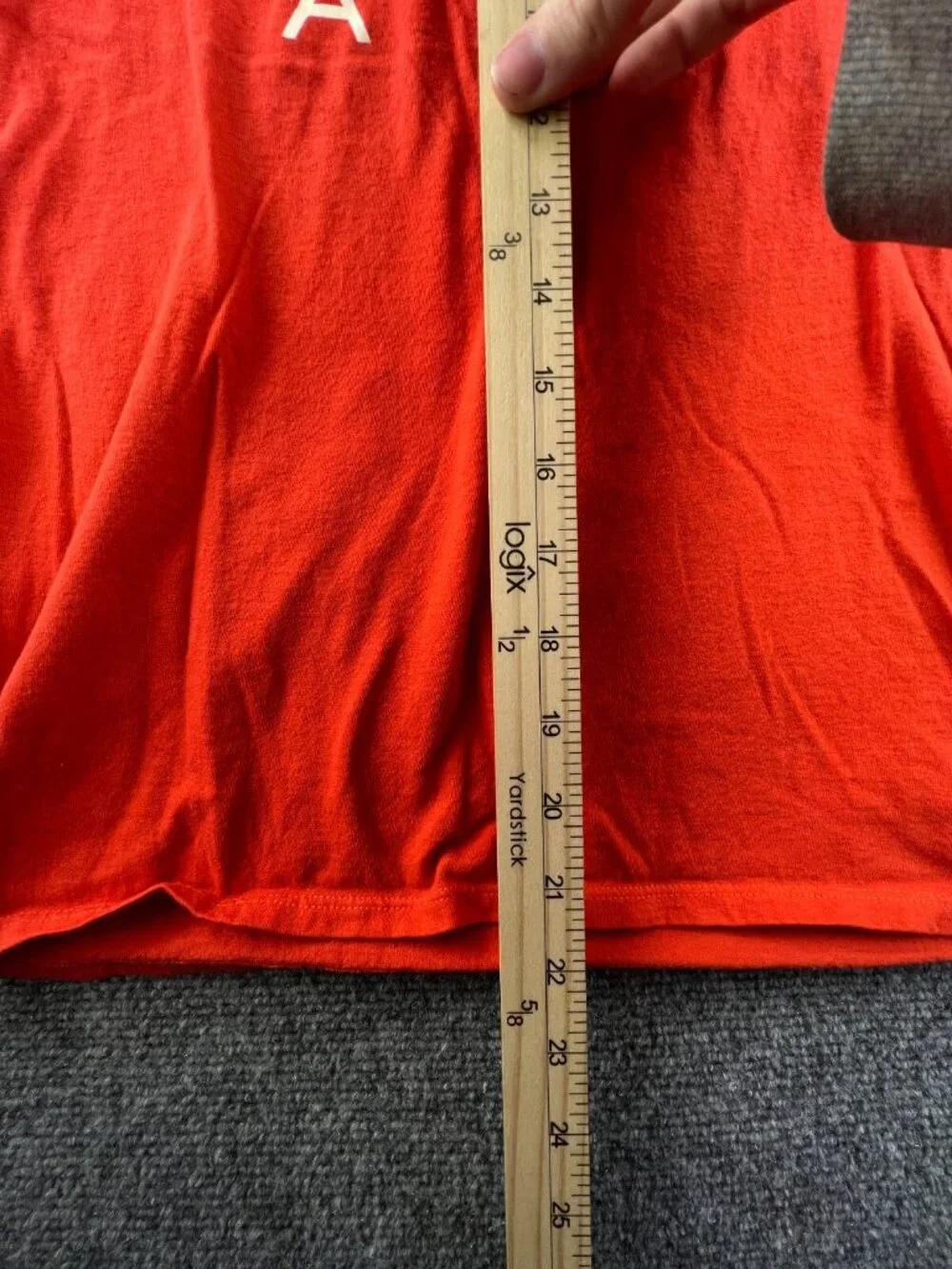 The Nike Air Tee Short Sleeve Active Shirt Size Medium Athletic Cut Orange Logo